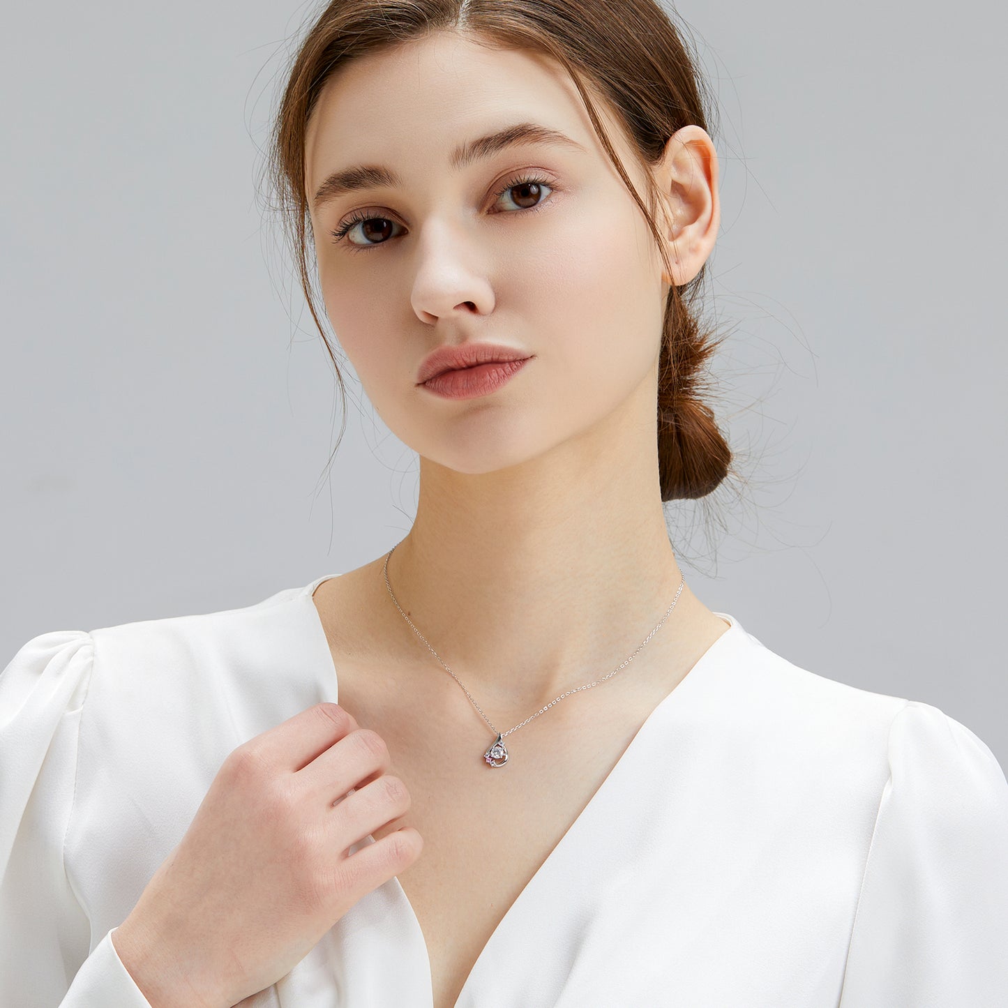Water Drop VVS1 Moissanite Pendant Necklace