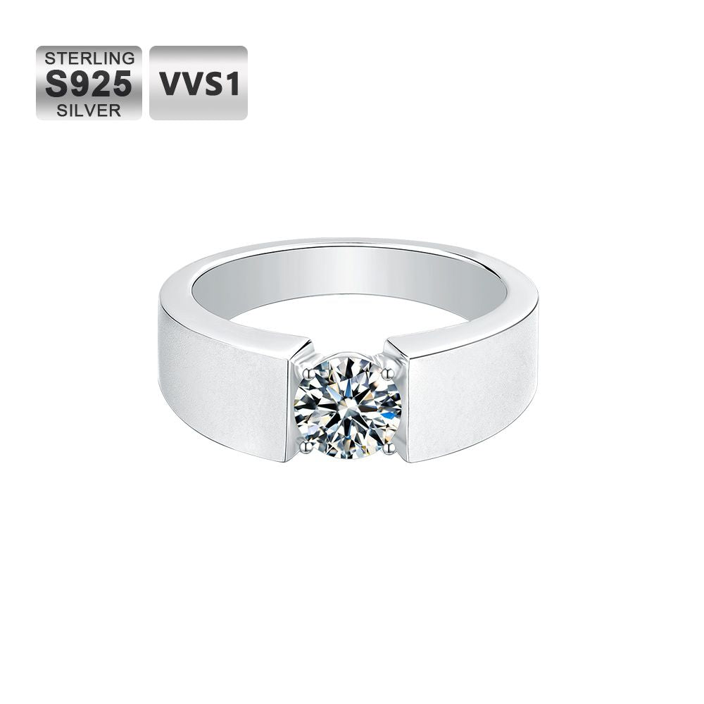 Men's 1ct VVS1 Moissanite Ring