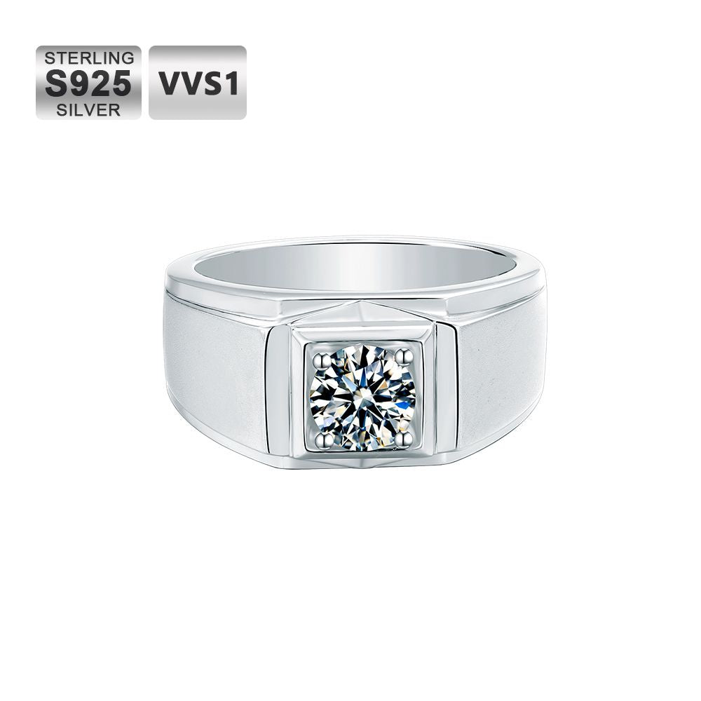 Men's 1ct VVS1 Moissanite Ring