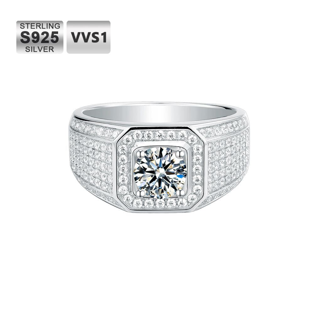 Men's 3ct VVS1 Moissanite Ring