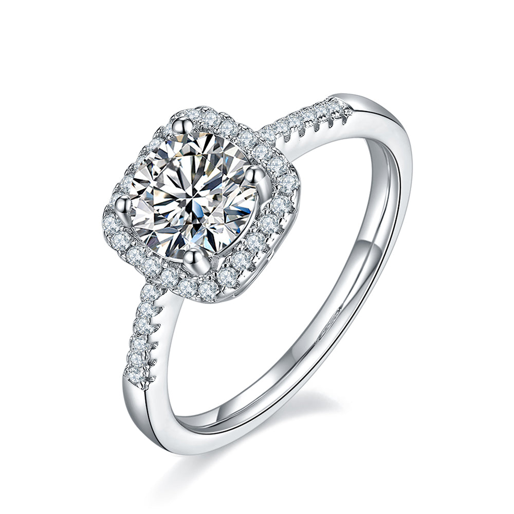 Lab Grown Diamond Halo Engagement Ring