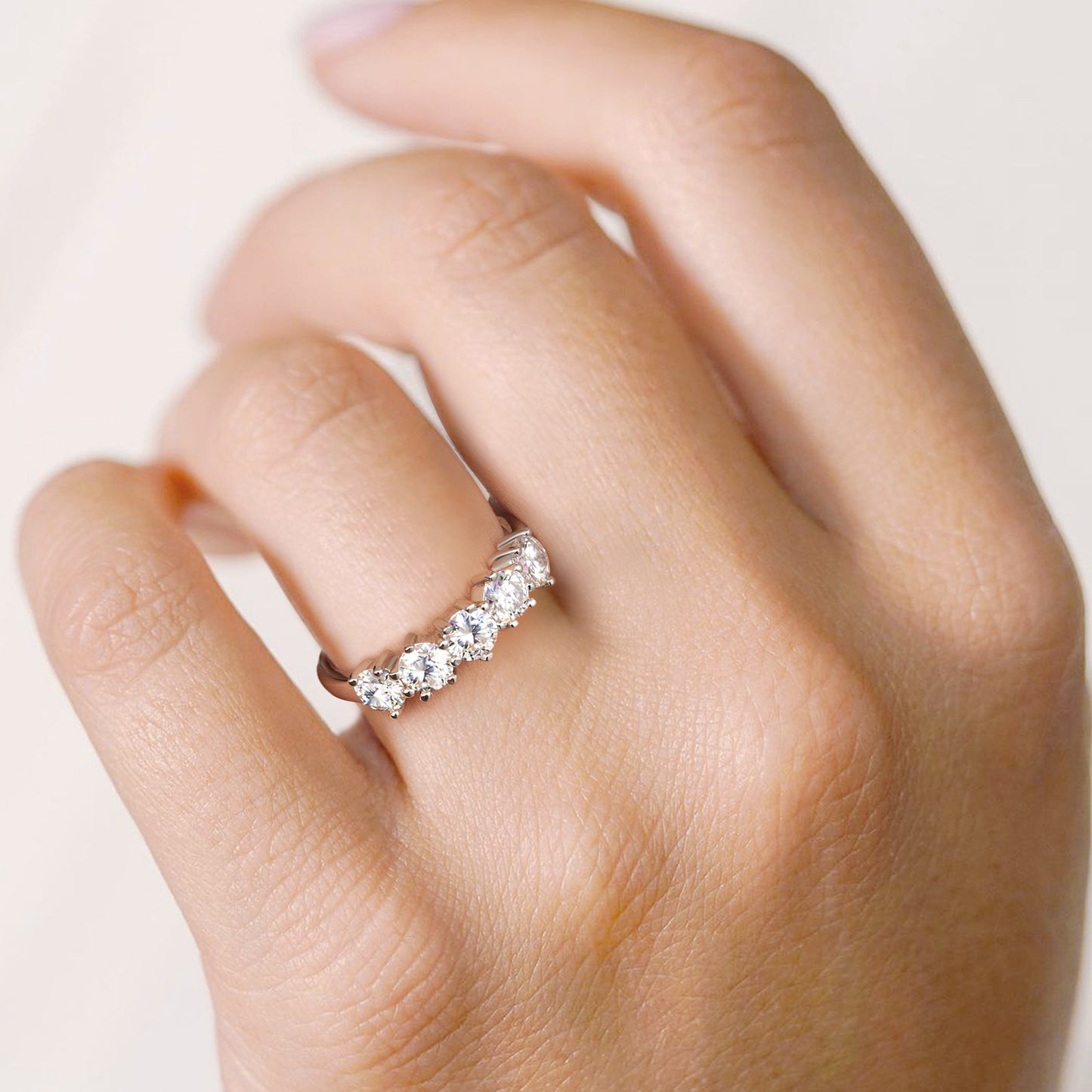 Moissanite Wedding Ring for Women