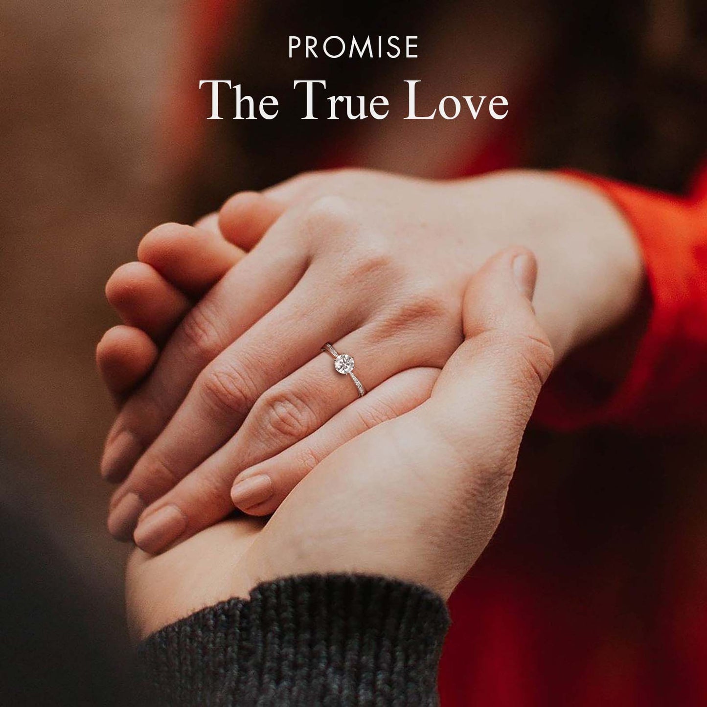 Luxe Six-Prong Solitaire Engagement Ring in 18k White Gold