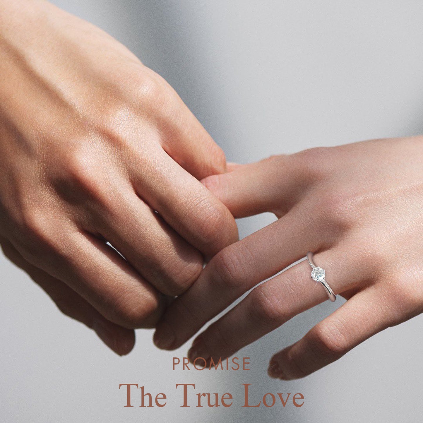 Six-Prong Wave Band Moissanite Ring