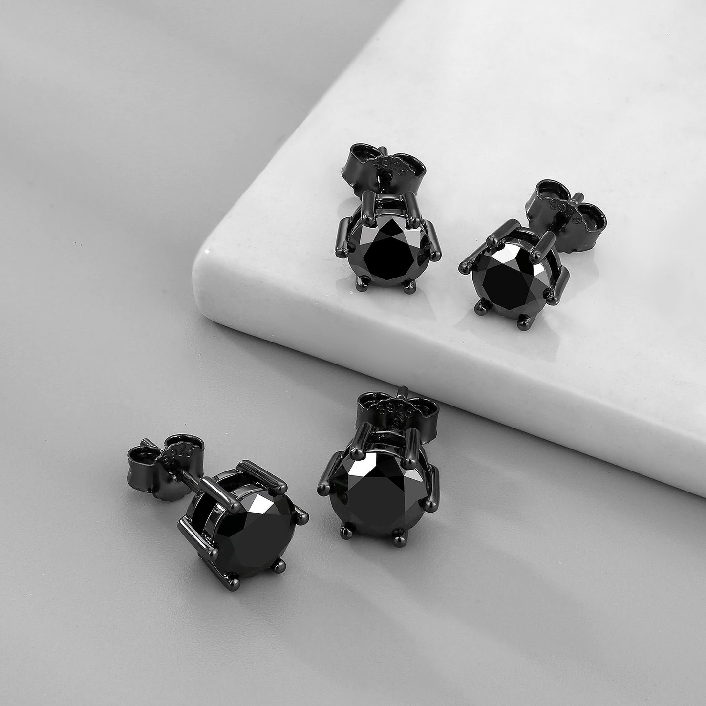 Six-Prong Excellent VVS1  Moissanite Stud Earrings