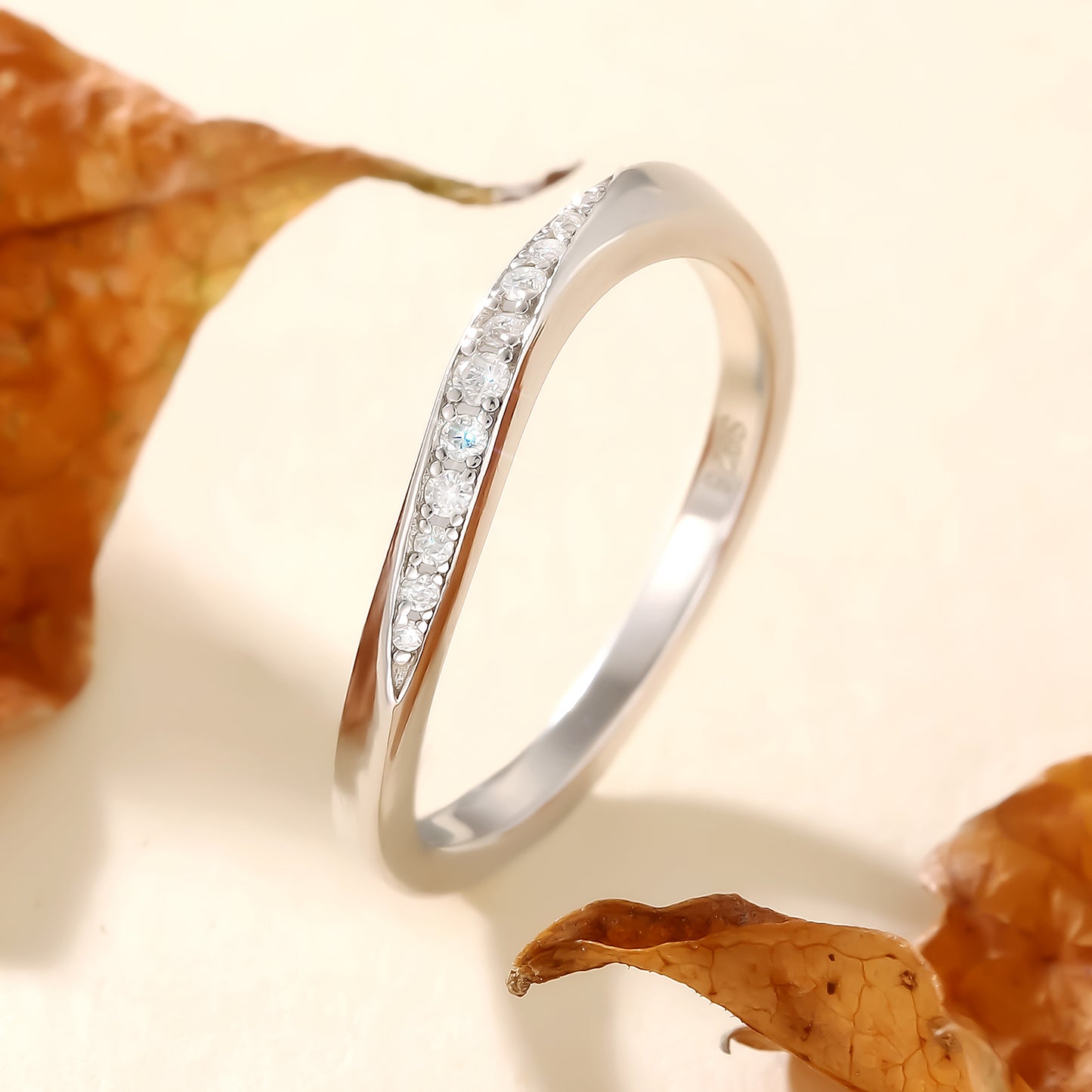 Moissanite Wedding Ring for Women