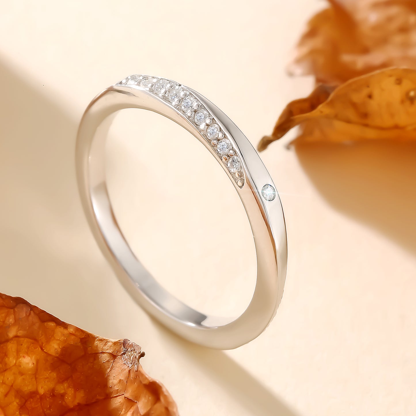 Moissanite Wedding Ring for Women