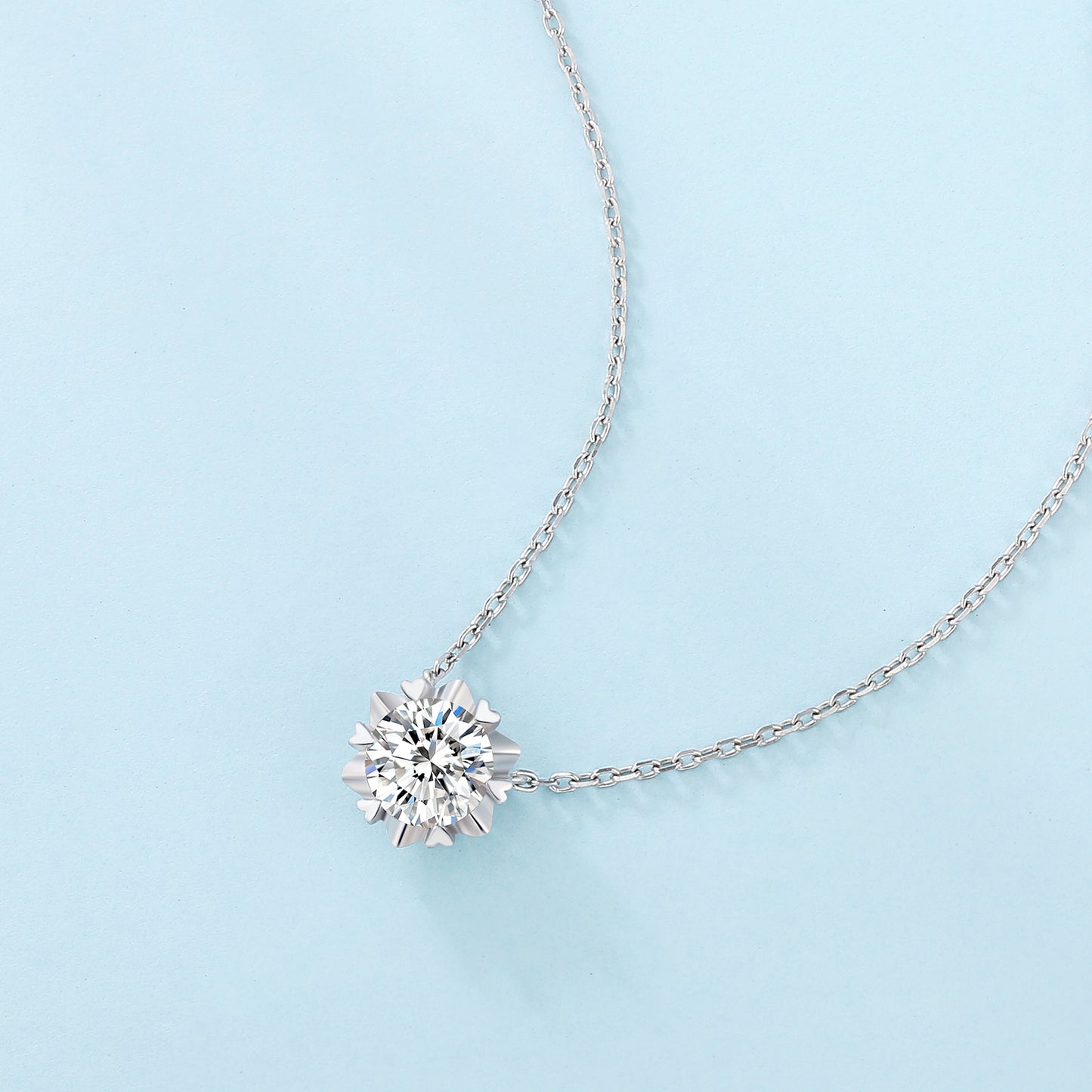 Excellent VVS1 Moissanite Pendant Necklace
