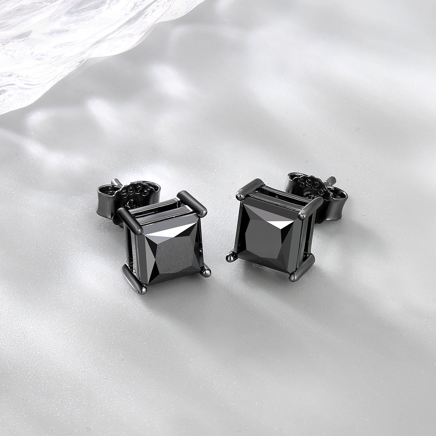 Princess Cut VVS1  Moissanite Stud Earrings