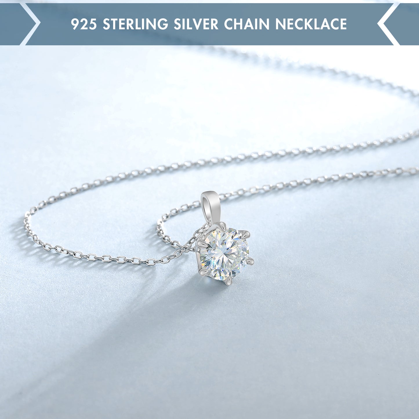Excellent VVS1 Moissanite Pendant Necklace
